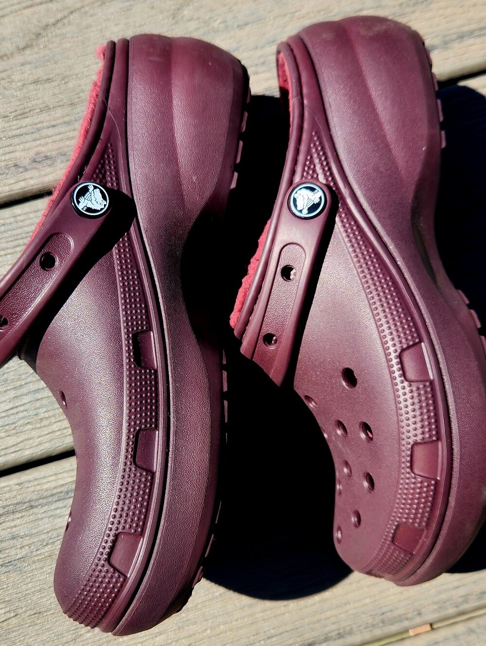 CROCS Classic Maroon Clog with Backstrap